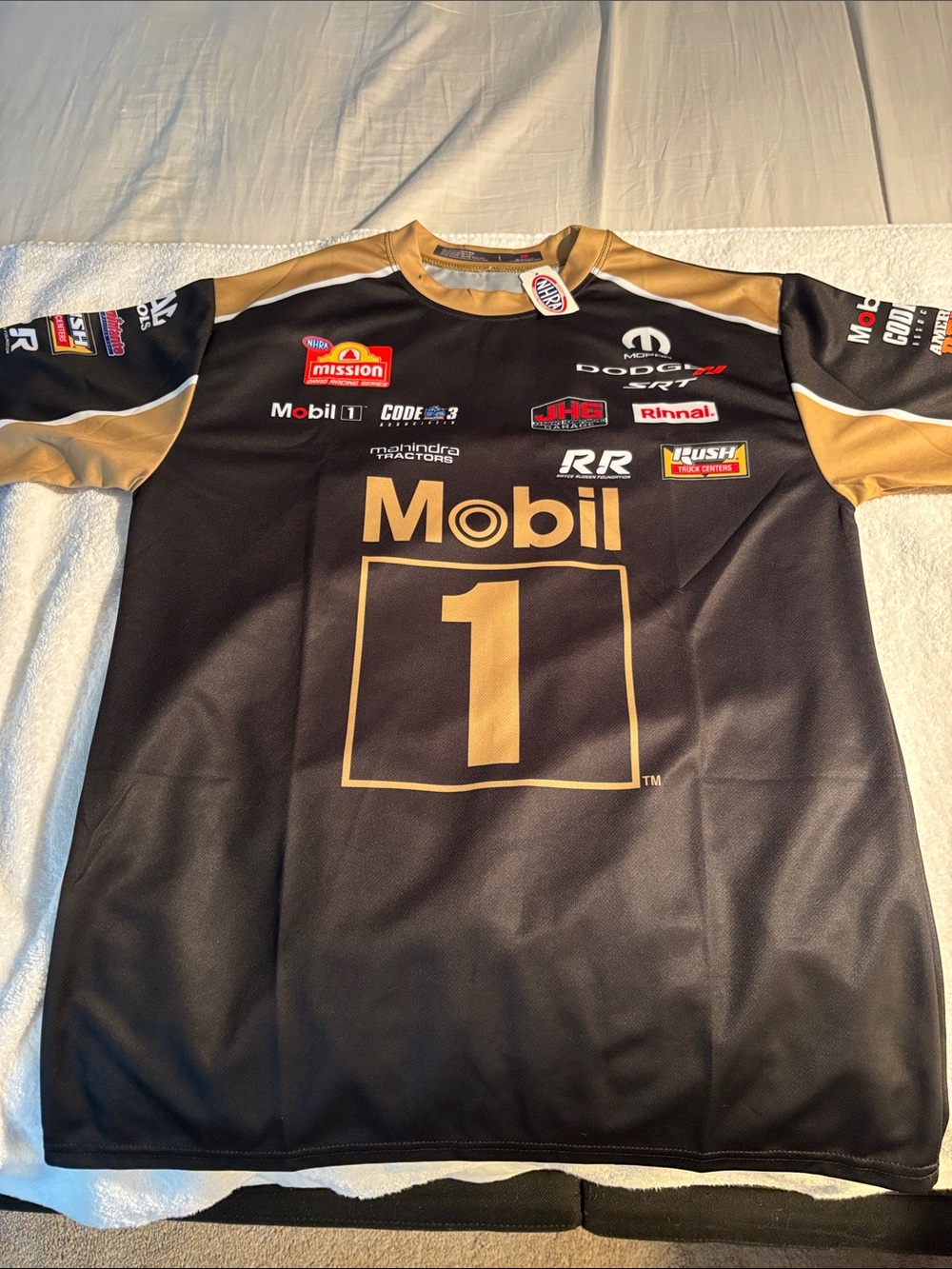 NHRA Black & Gold Racing Jersey